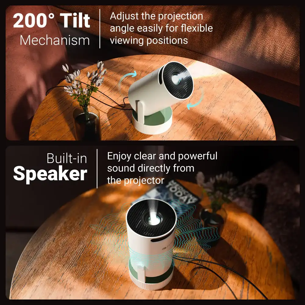 ZEBRONICS PROJECTOR 4K Support 4000 Lumens HDMI | USB | WiFi (PixaPlay 76B) view 5